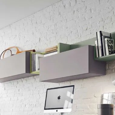 Mensola contenitore Box in laccato opaco di Clever