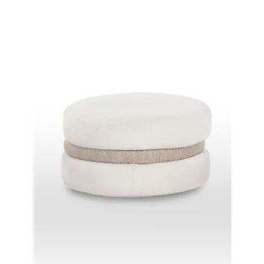 Pouf di design in tessuto Macarons di Calia