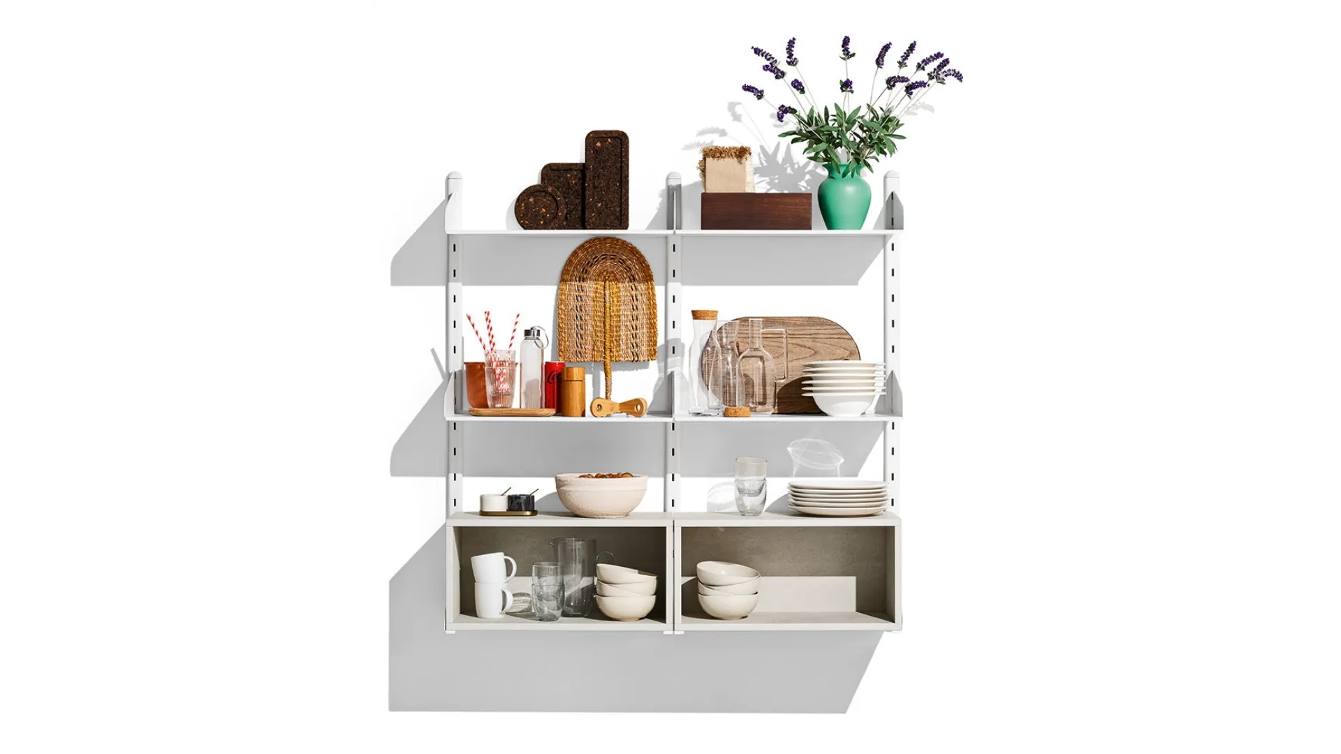 Mensole in metallo e melaminico Shelfy di Connubia