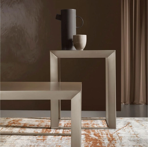 Tavolino in acciaio Frame di Rosini Night