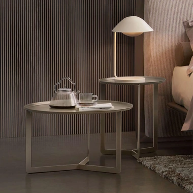 Tavolino in acciaio Round di Rosini Night
