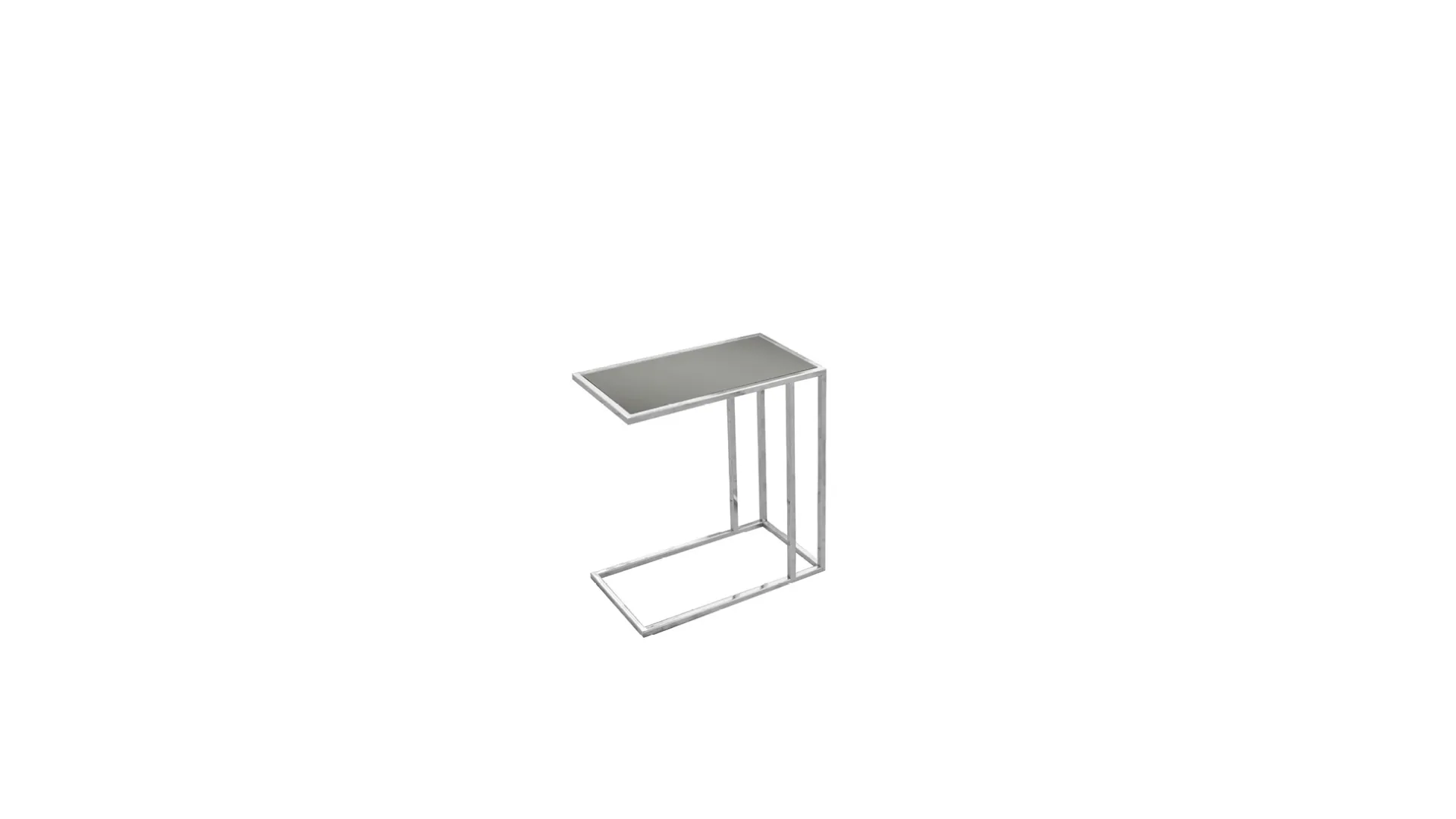 Tavolino T08 in metallo con top in laccato opaco di Bruma