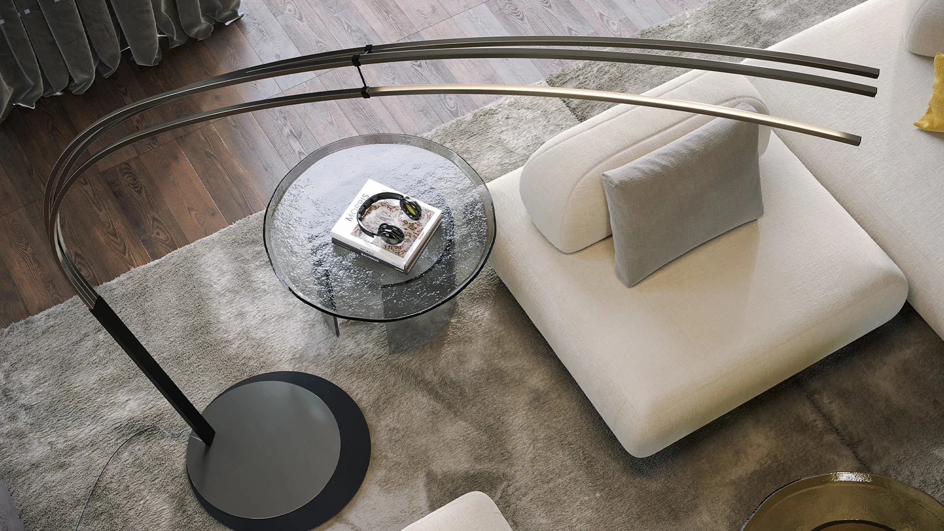 Lampada da terra Cortina di Tonin Casa