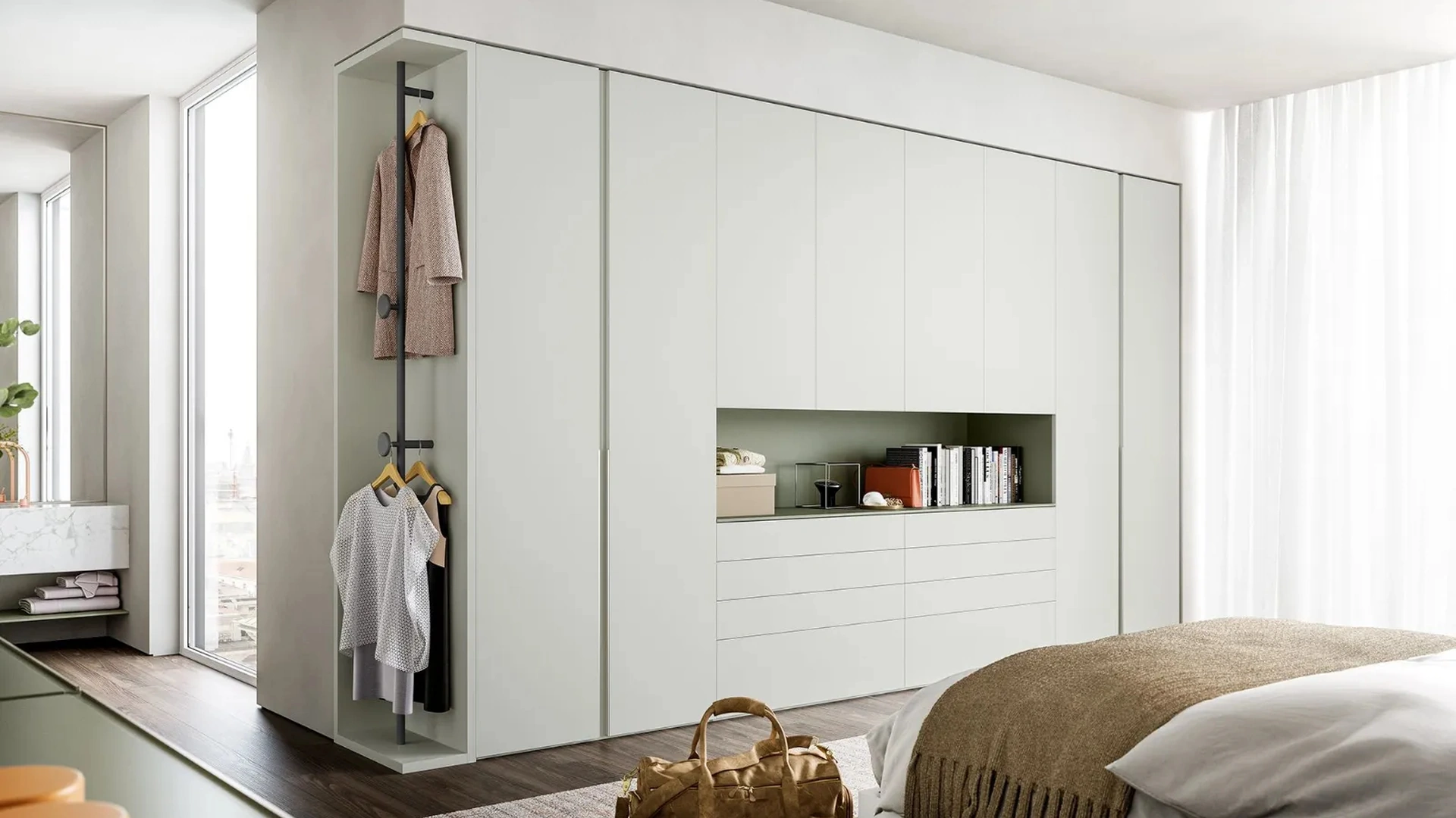 Armadio con ante battenti Slim di Dielle Modus