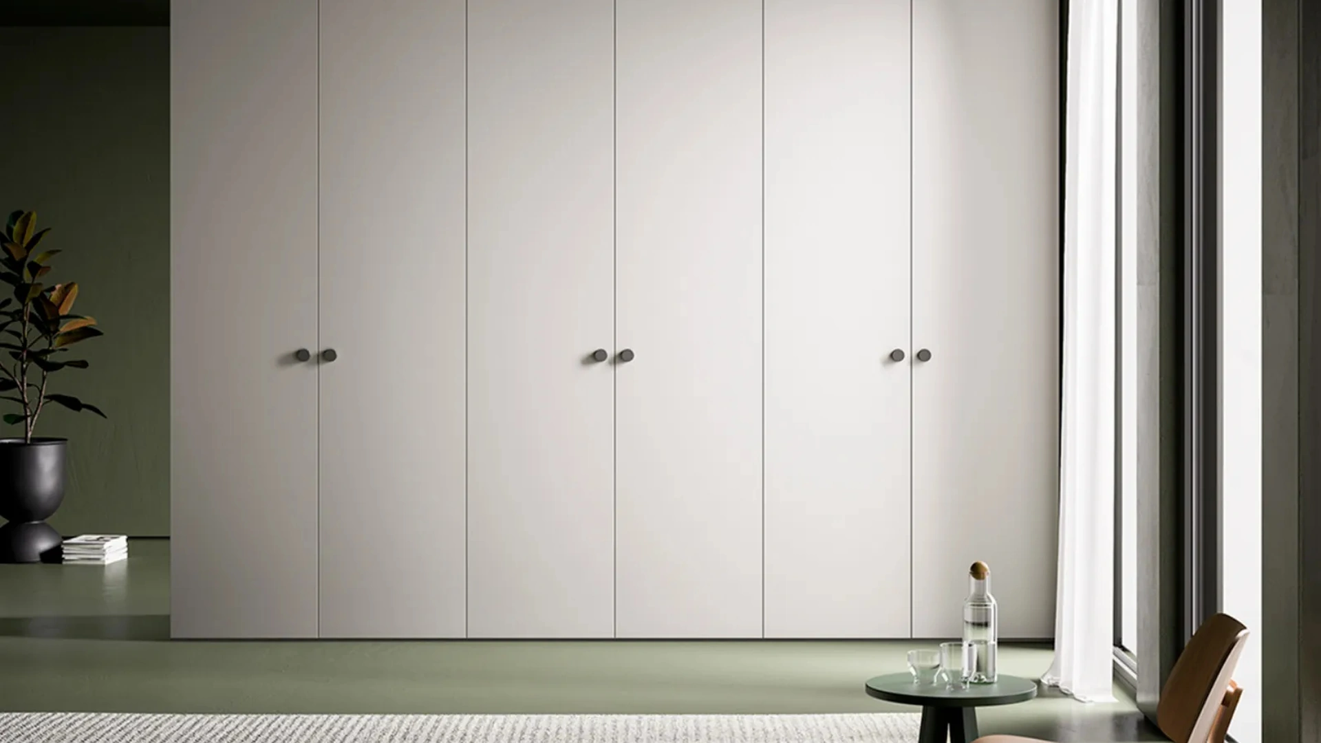 Armadio con ante battenti Plana di Dielle Modus