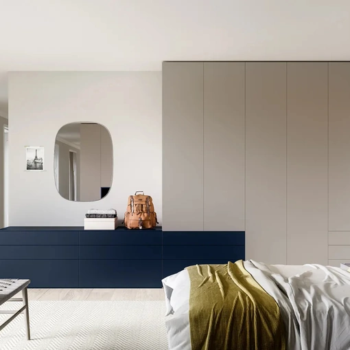 Armadio con ante battenti Plana Push di Dielle Modus