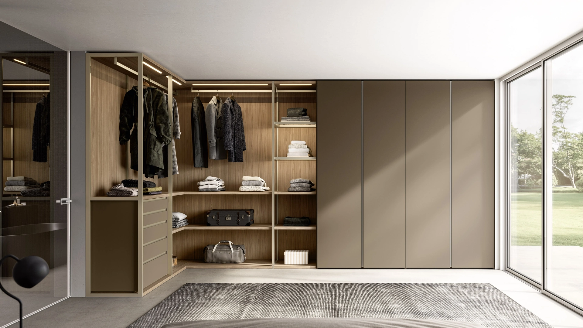 Armadio angolare Tape di Sangiacomo