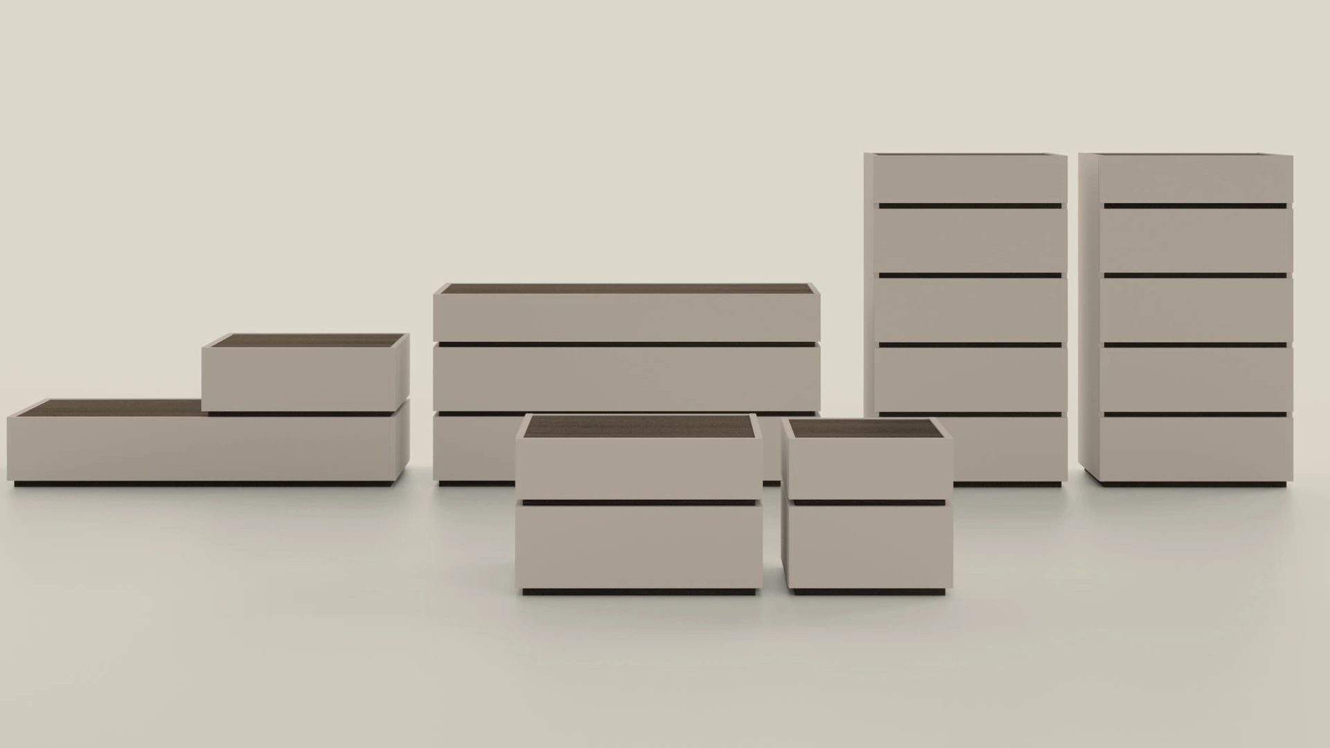 Gruppo Notte Wafer di Kristalia