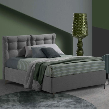 Letto Artemide in tessuto imbottito di Lettissimi