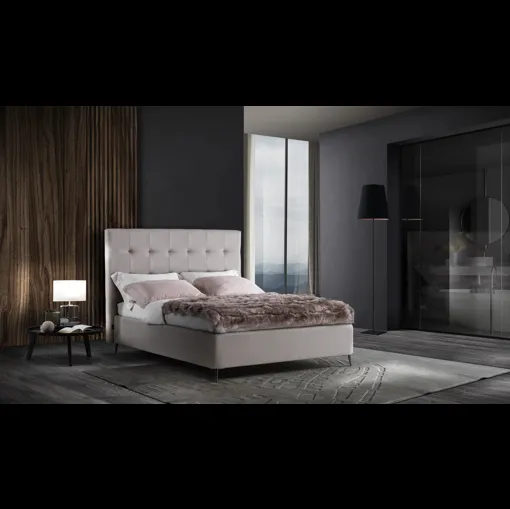 Letto con testiera Domino Alto di Artigianaletti