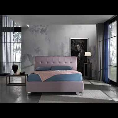 Letto matrimoniale con testiera trapuntata Domino di Artigianaletti