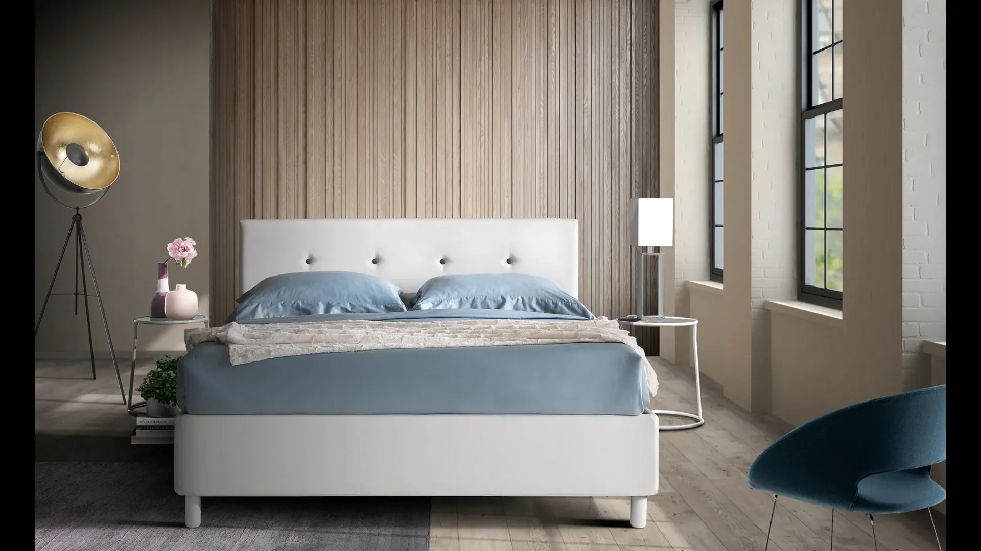 Letto con testiera Ischia di Artigianaletti