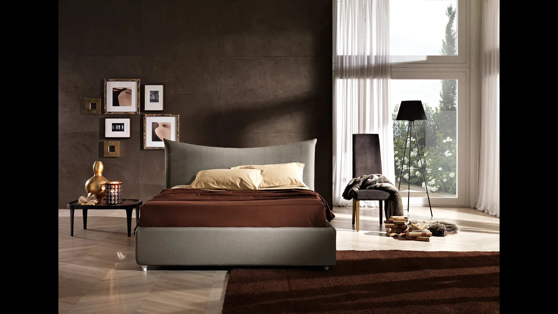 Letto in tessuto Pavese di Artigianaletti