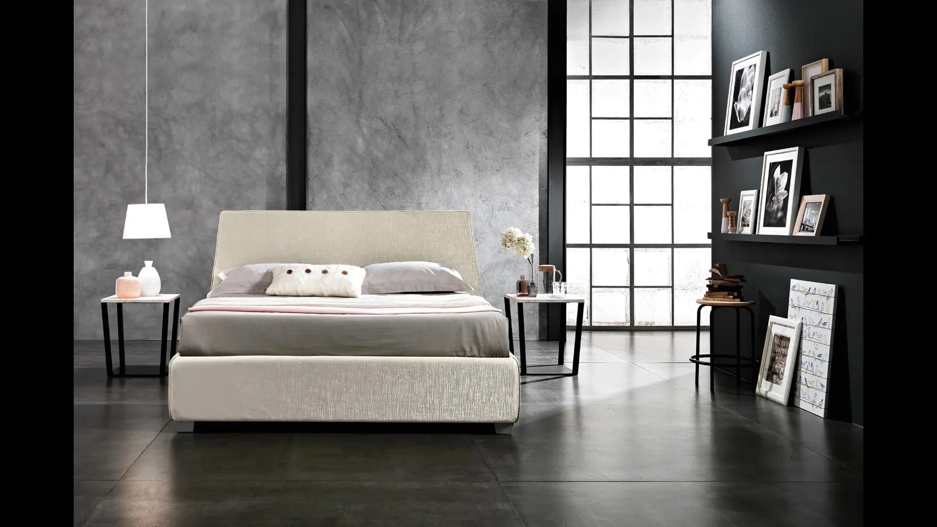 Letto con testiera Tailor di Artigianaletti