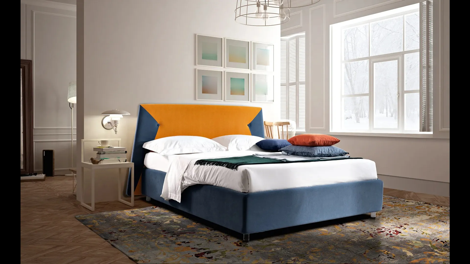 Letto con testiera Tailor di Artigianaletti