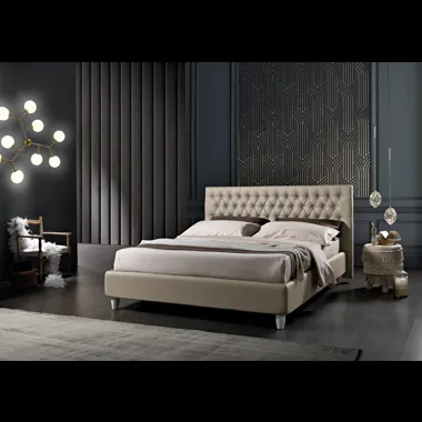 Letto matrimoniale in ecopelle Tender di Artigianaletti