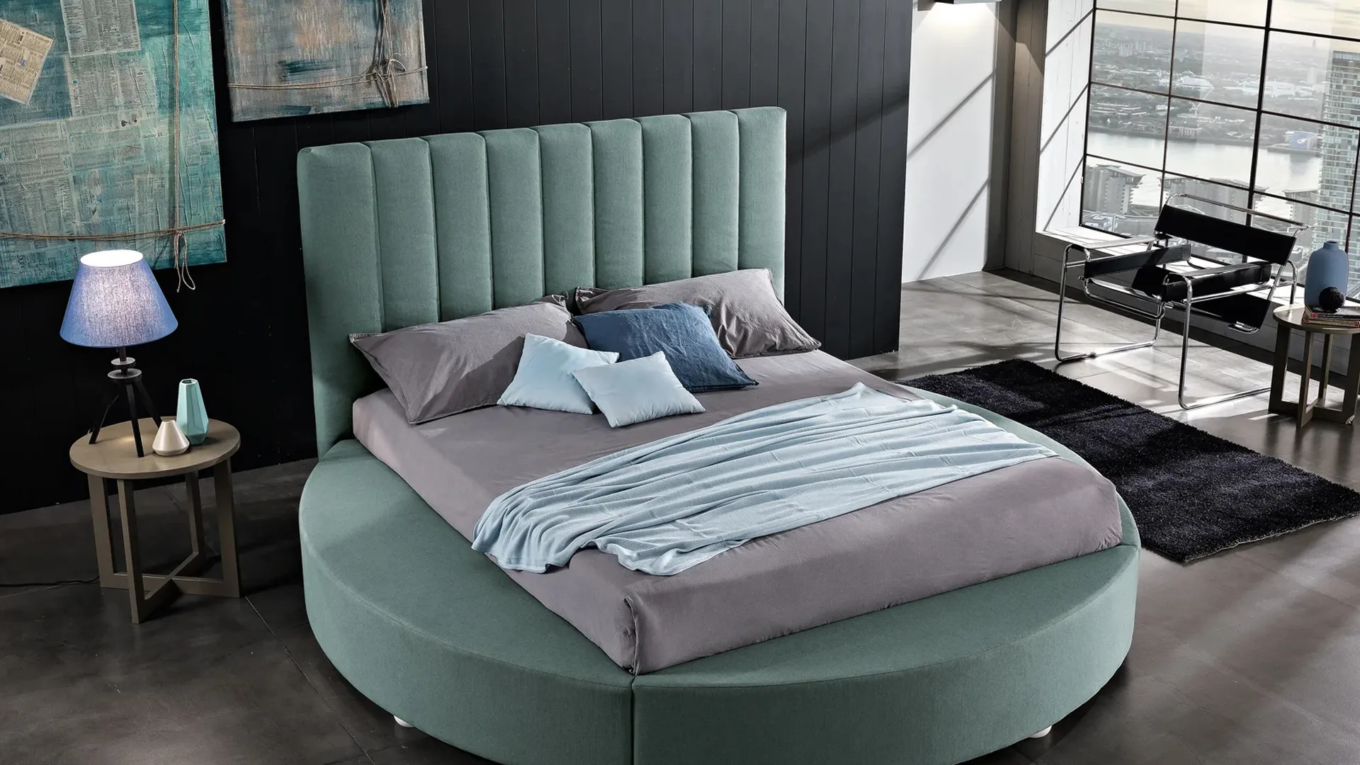 Letto dalla forma rotonda Tondo di Artigianaletti