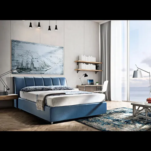 Letto in ecopelle Vernal di Artigianaletti