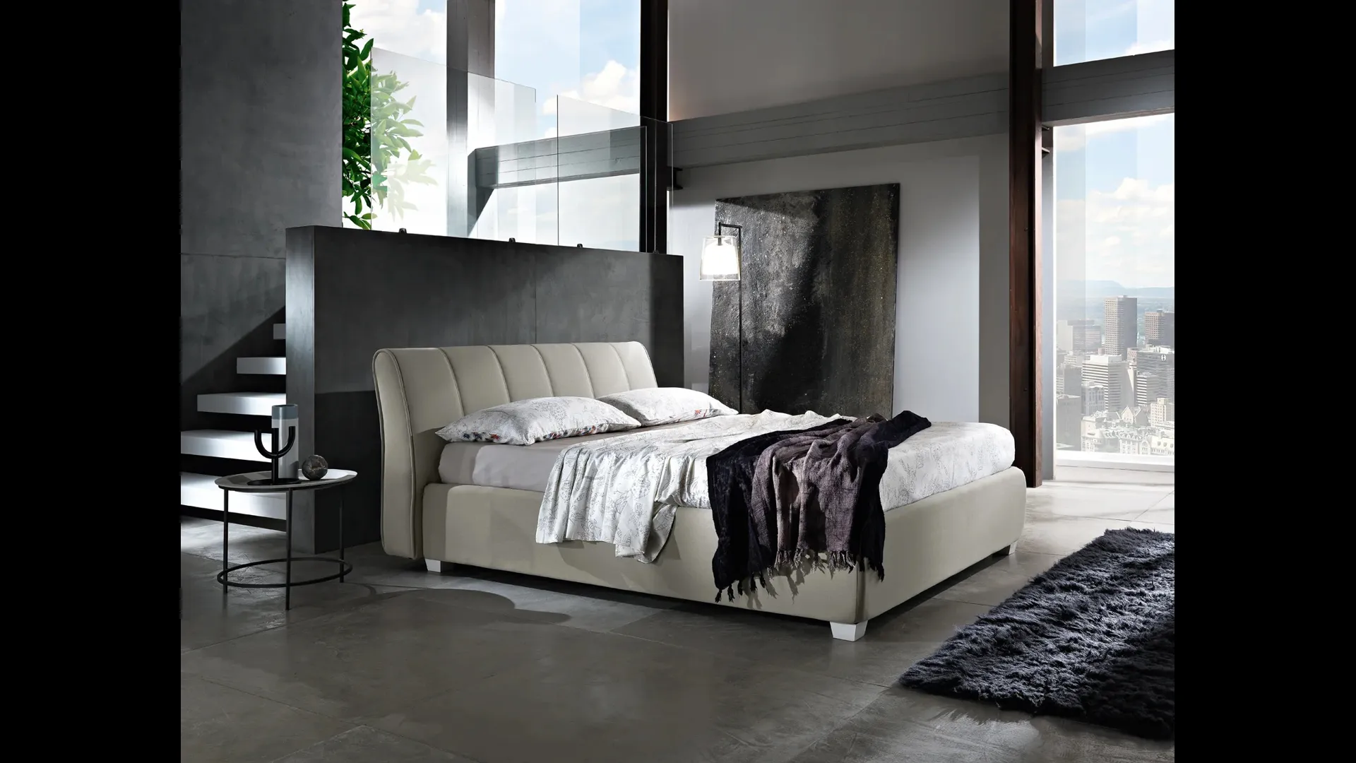 Letto in ecopelle Vernal di Artigianaletti