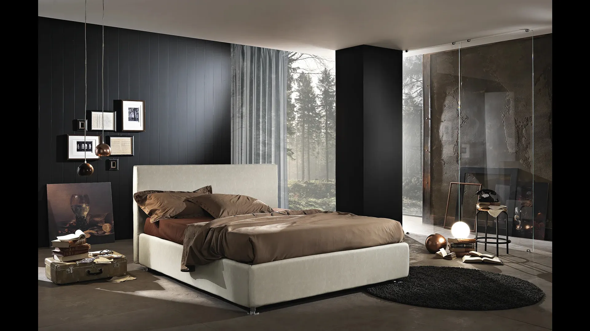 Letto in tessuto York di Artigianaletti