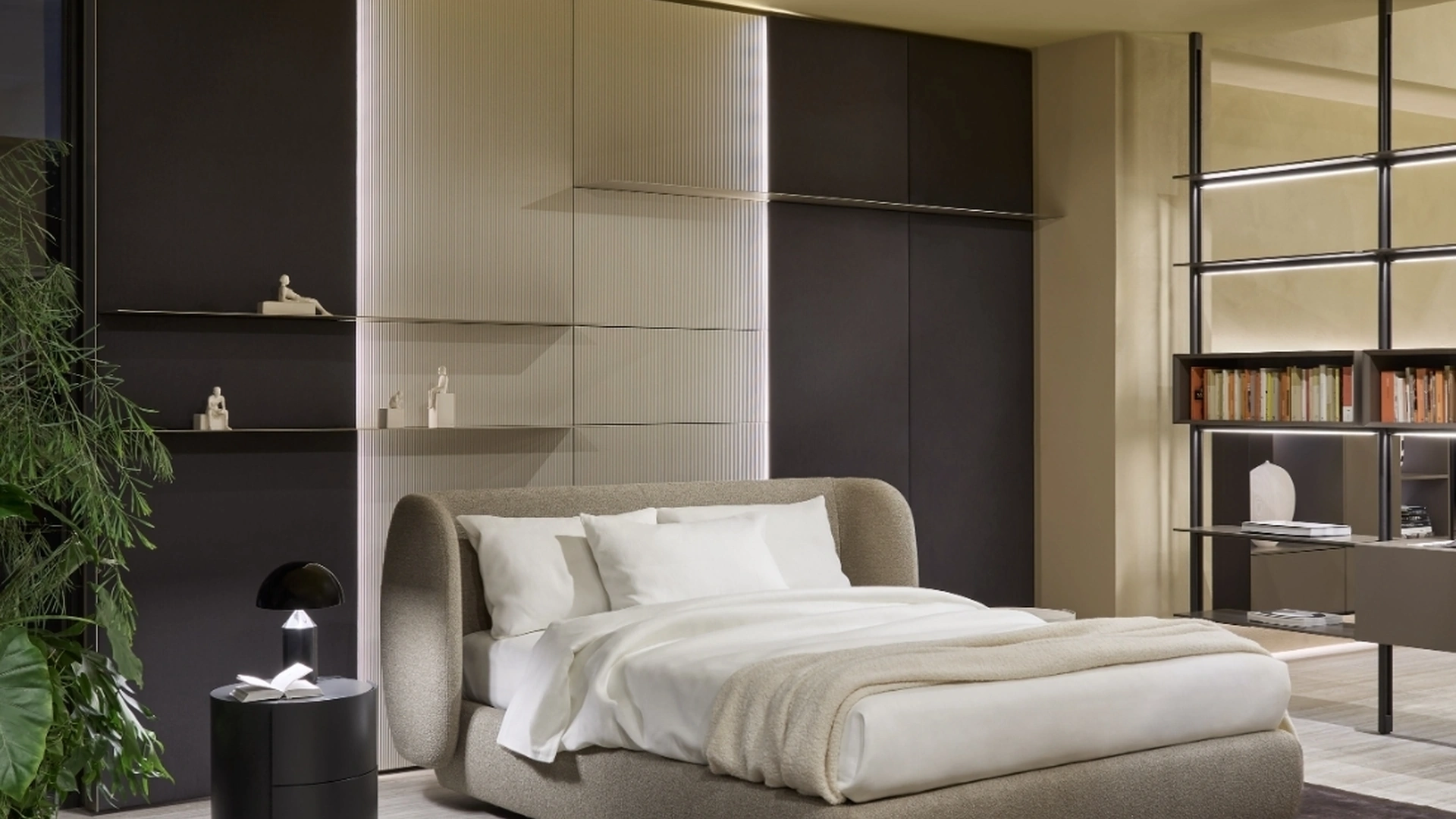 Letto imbottito Cosy con box contenitore di Sangiacomo