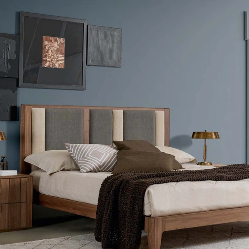 Letto Domino imbottito di Modesign