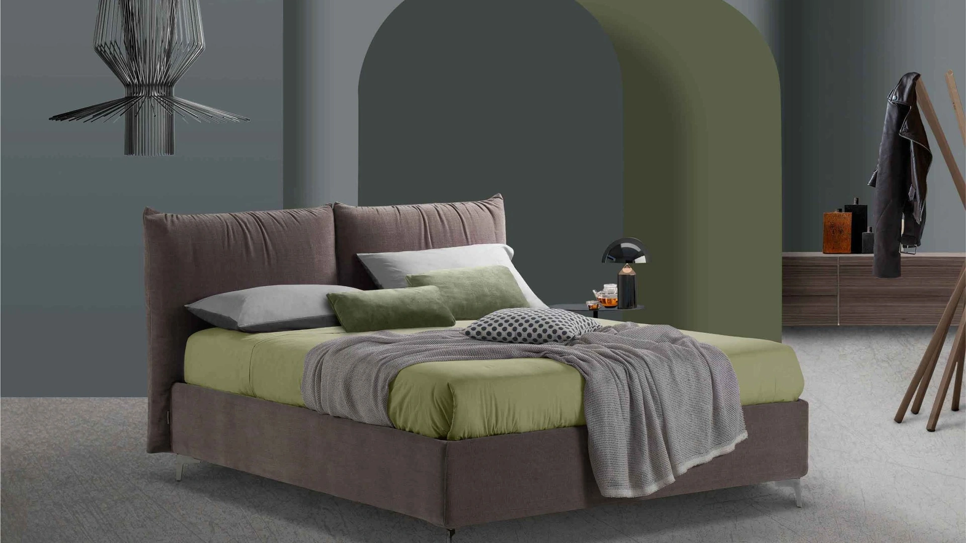 Letto imbottito Era di Lettissimi