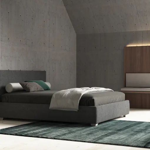 Letto matrimoniale in tessuto Duke di Favero