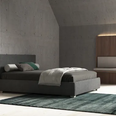 Letto matrimoniale in tessuto Duke di Favero