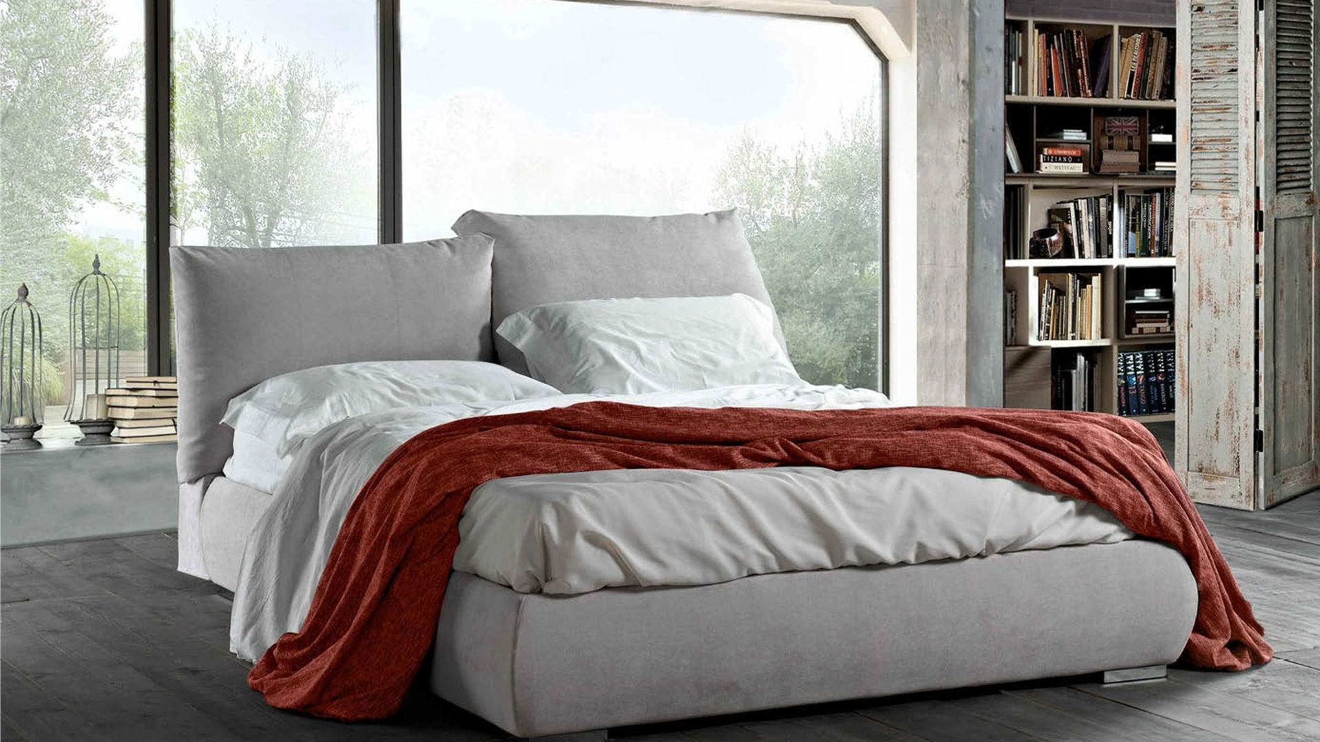 Letto in tessuto Bon-Ton di Lettissimi