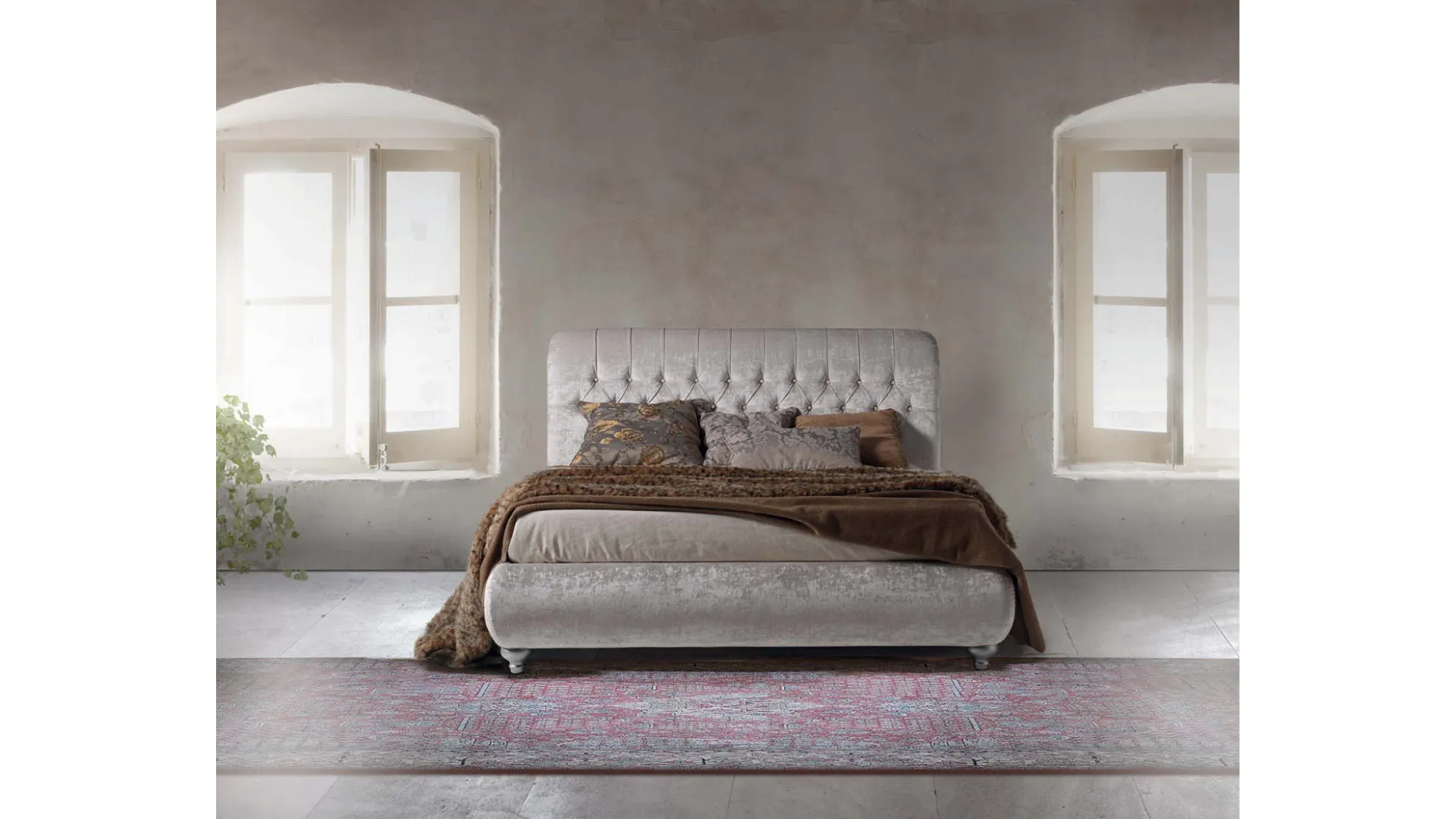 Letto imbottito London di Lettissimi