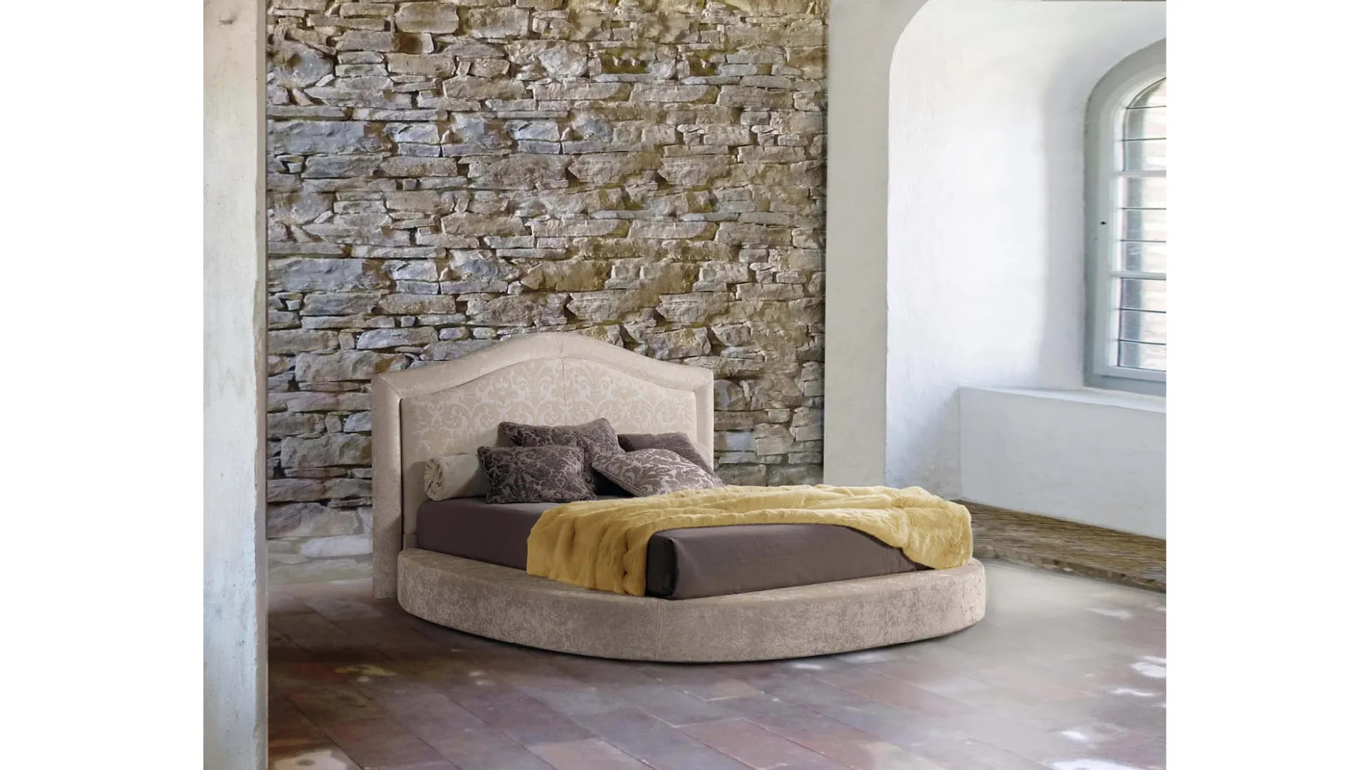 Letto matrimoniale in tessuto Sogno di Lettissimi