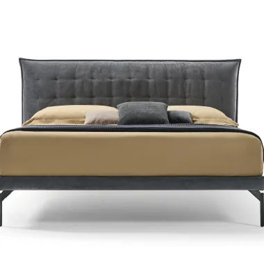 Letto Cassiopea in tessuto con testiera di Rosini Night