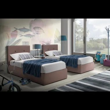 Letto singolo in tessuto Ischia di Artigianaletti