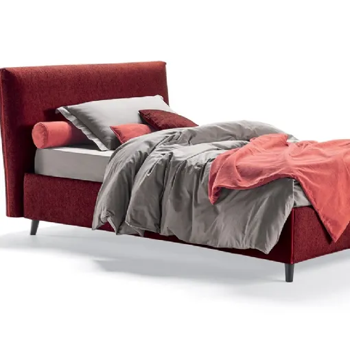 Letto singolo in tessuto Orione di Rosini Night