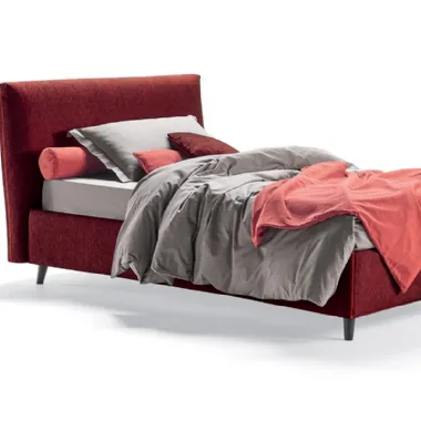 Letto singolo in tessuto Orione di Rosini Night