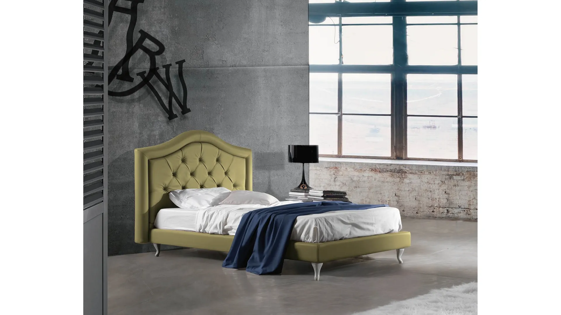 Letto singolo Sogno Capitonné di Lettissimi 