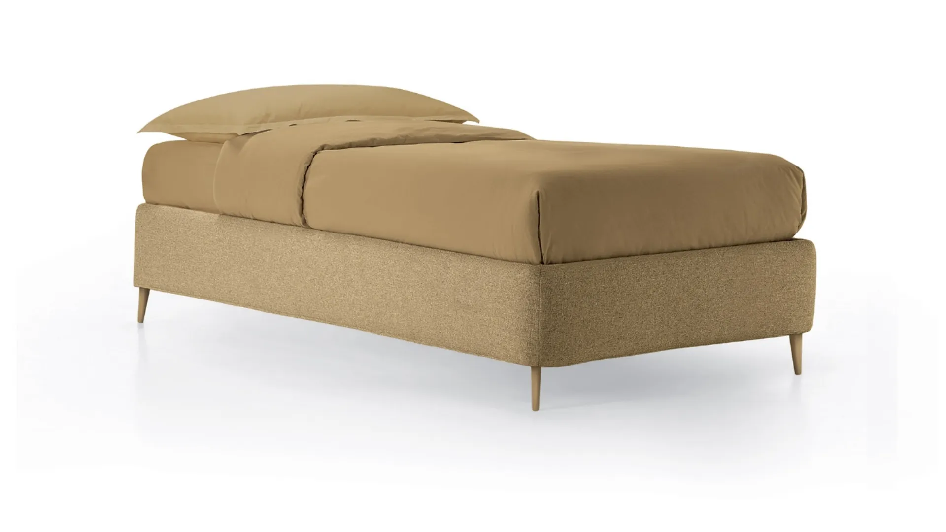 Letto singolo con contenitore Sommier 02 di Rosini Night