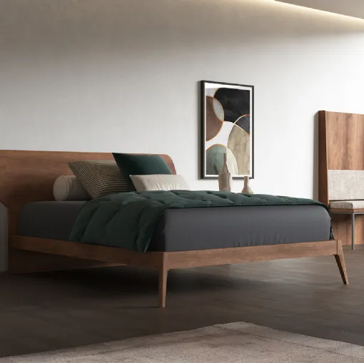 Letto matrimoniale con testiera Smile di Favero