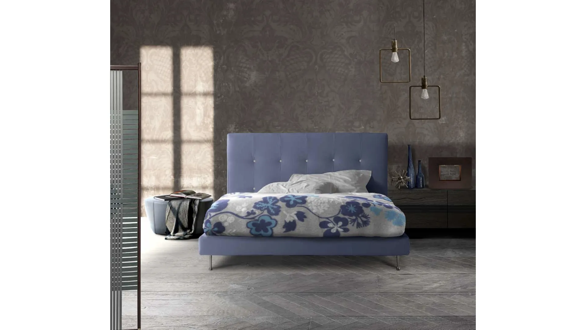Letto con testiera Vela Alto di Lettissimi