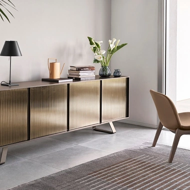 Madia in vetro specchiato Secret di Calligaris