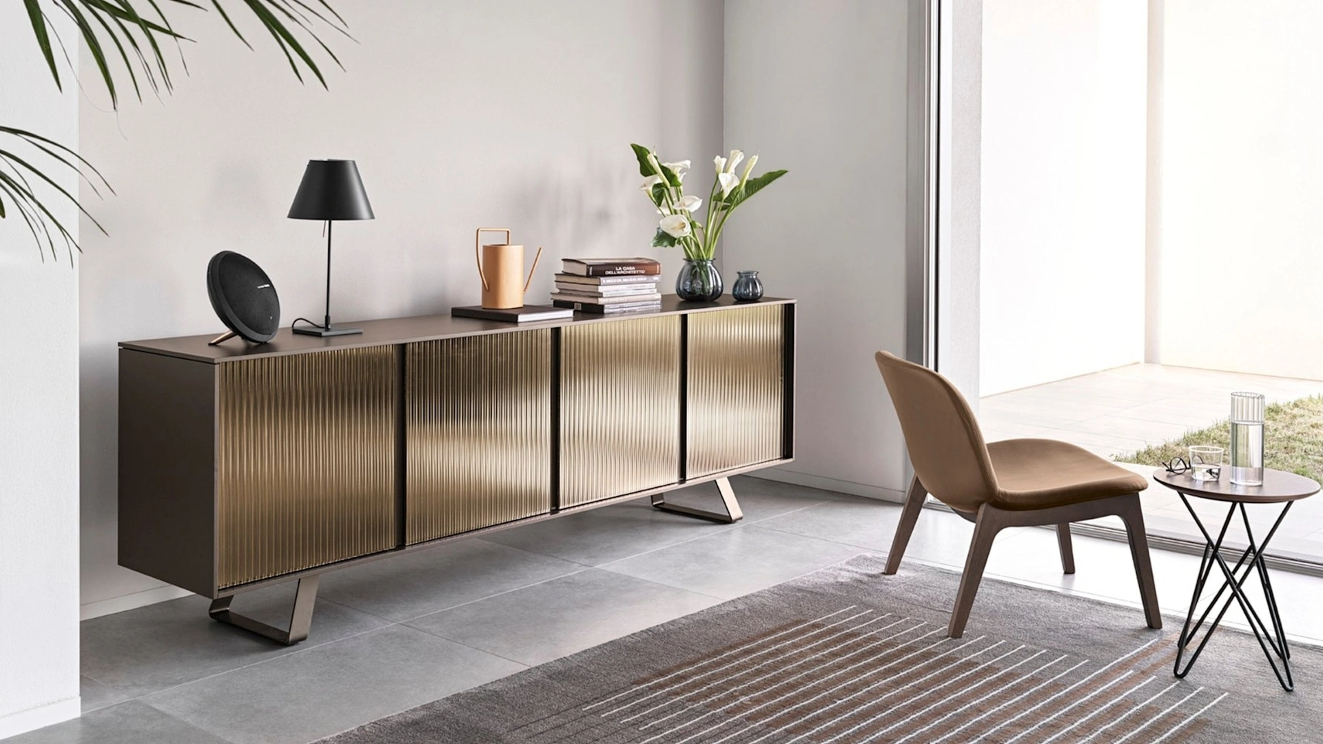 Madia in vetro specchiato Secret di Calligaris