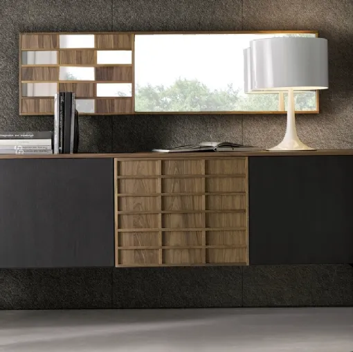 Madia Singapore in noce canaletto di Modesign