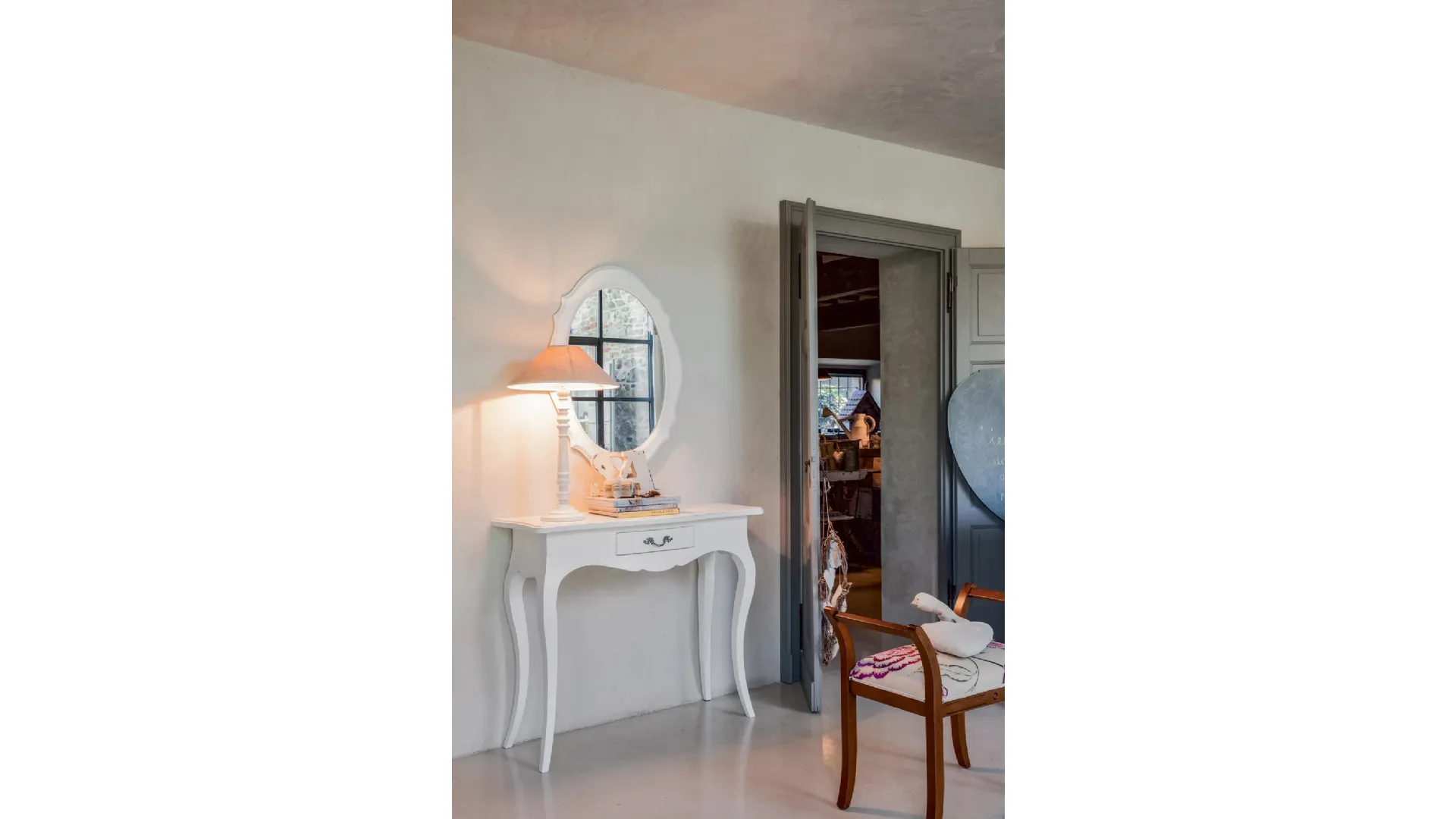 Mobile Ingresso Consolle Crile in legno laccato di Tonin Casa