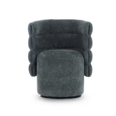 Poltroncina di design in tessuto imbottito Lady G di Calia