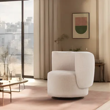 Poltroncina Milla in tessuto di Calia