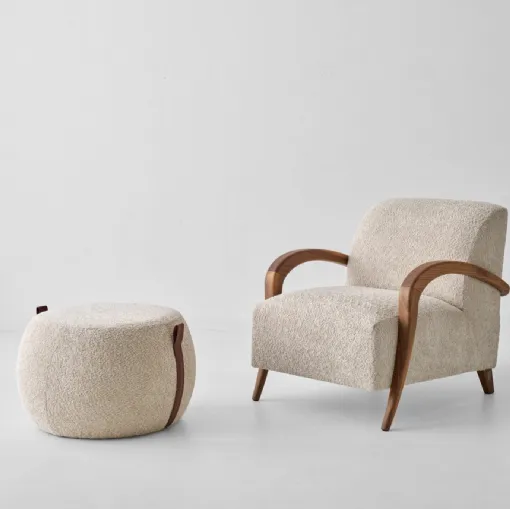 Poltrona in tessuto Domino di Modesign
