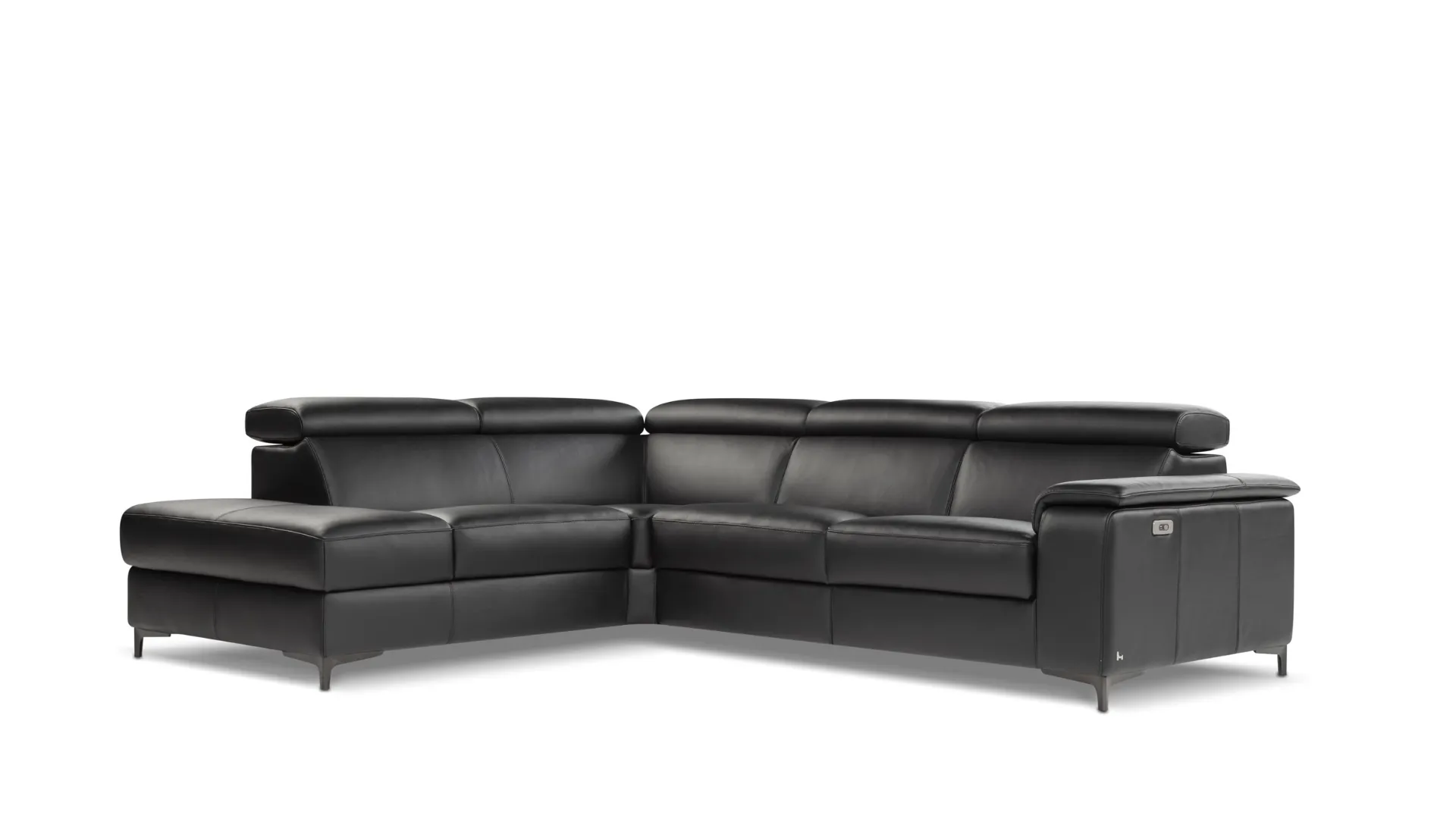 Divano relax angolare in pelle Louise di Nicoletti Home