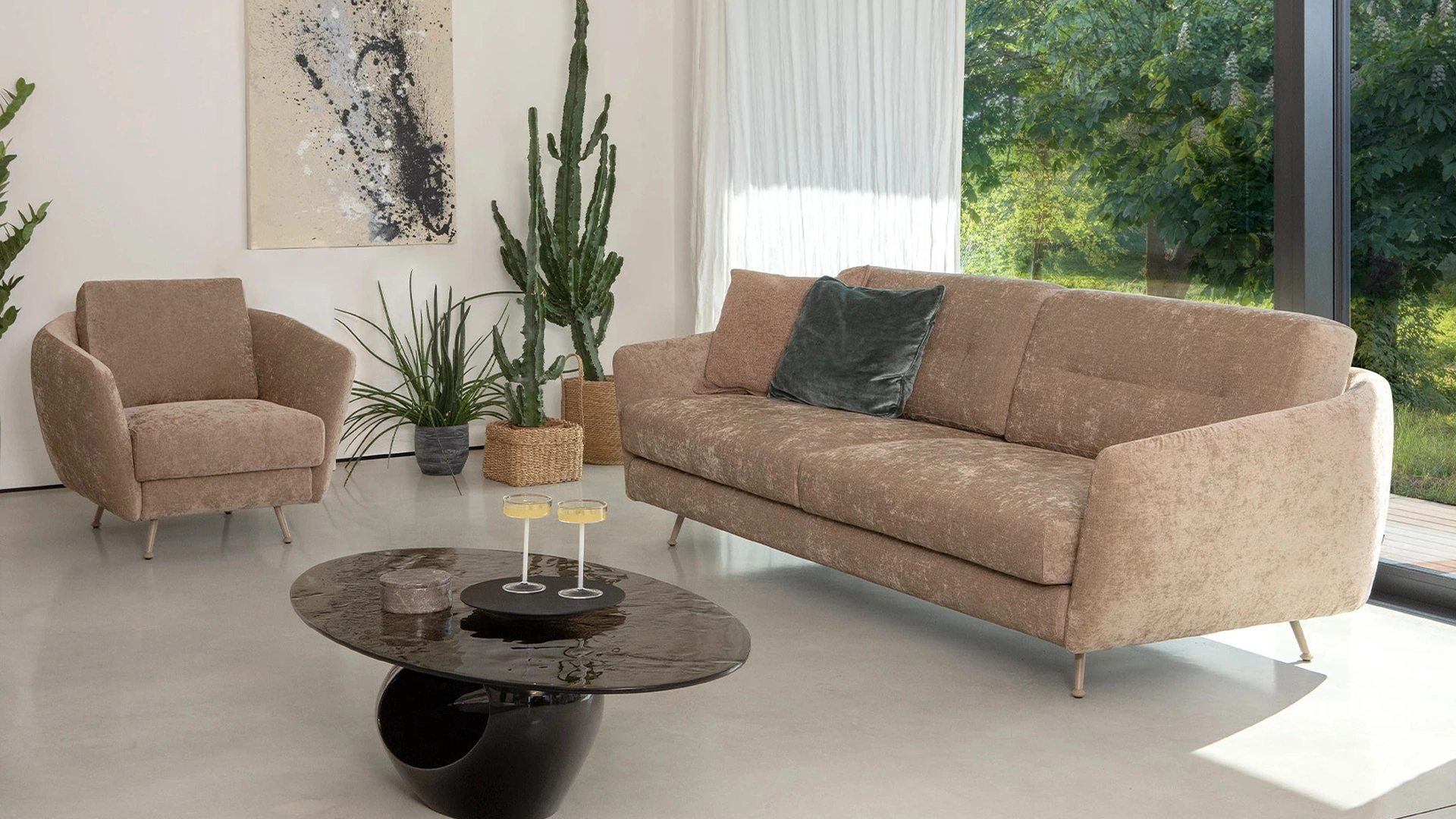 Salotto in tessuto Milo di Tonin Casa