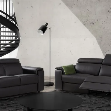 Salotto relax in pelle Seattle di Nicoletti Home